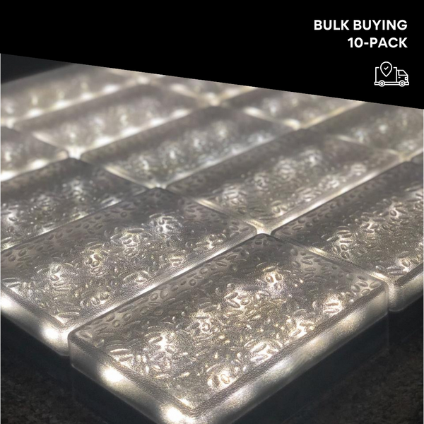 10-pack | 6x9 Solar Brick Light | FREE SHIPPING