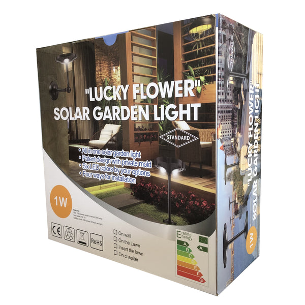 Lucky Flower Solar Garden/Wall Lights | FREE SHIPPING