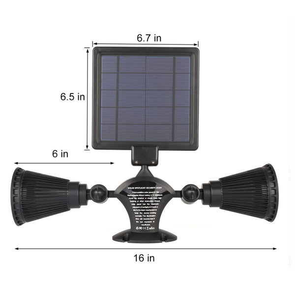 Motion Sensor Solar Light Twin Spotlight | FREE SHIPPING