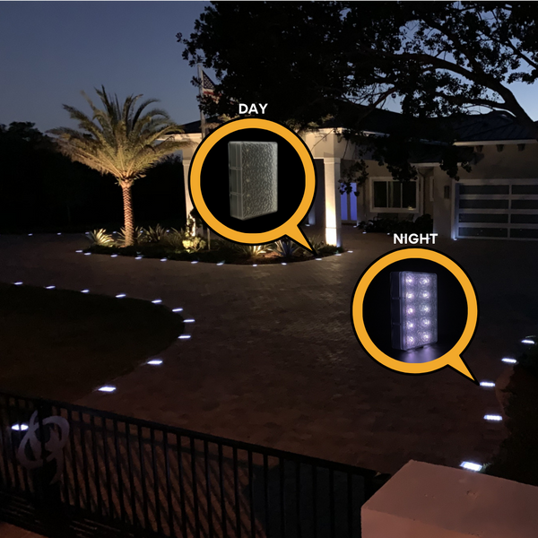 6x9 Cold White Solar Brick Light | FREE SHIPPING