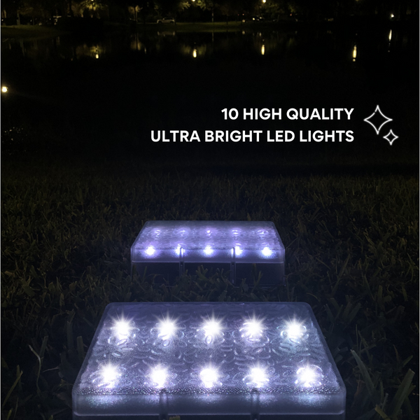 6x9 Neutral White Solar Brick Light | FREE SHIPPING