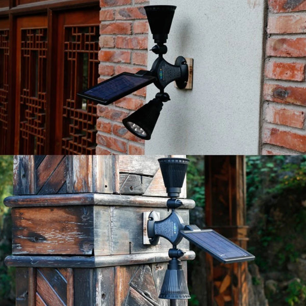Motion Sensor Solar Light Twin Spotlight | FREE SHIPPING