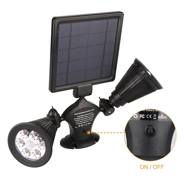 Motion Sensor Solar Light Twin Spotlight | FREE SHIPPING