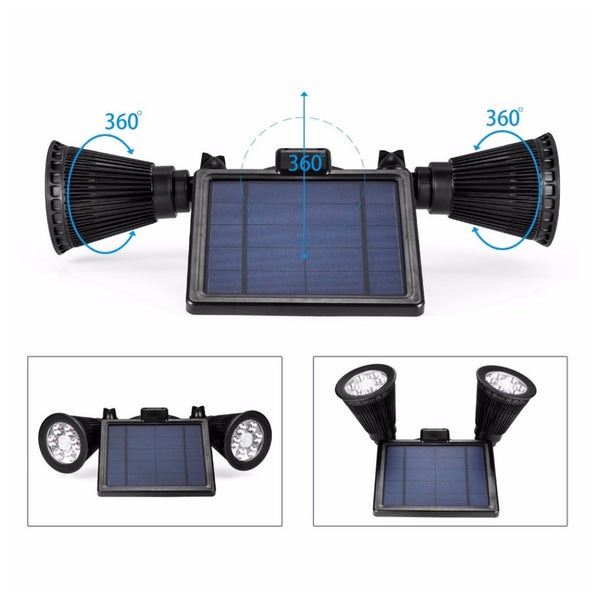 Motion Sensor Solar Light Twin Spotlight | FREE SHIPPING
