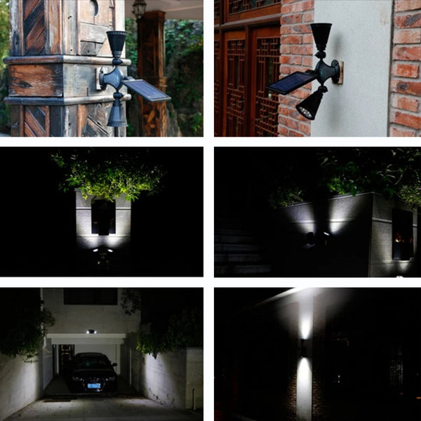 Motion Sensor Solar Light Twin Spotlight | FREE SHIPPING